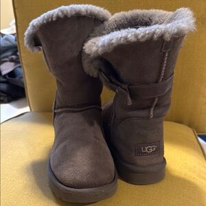 UGG Gray Shearling Boots